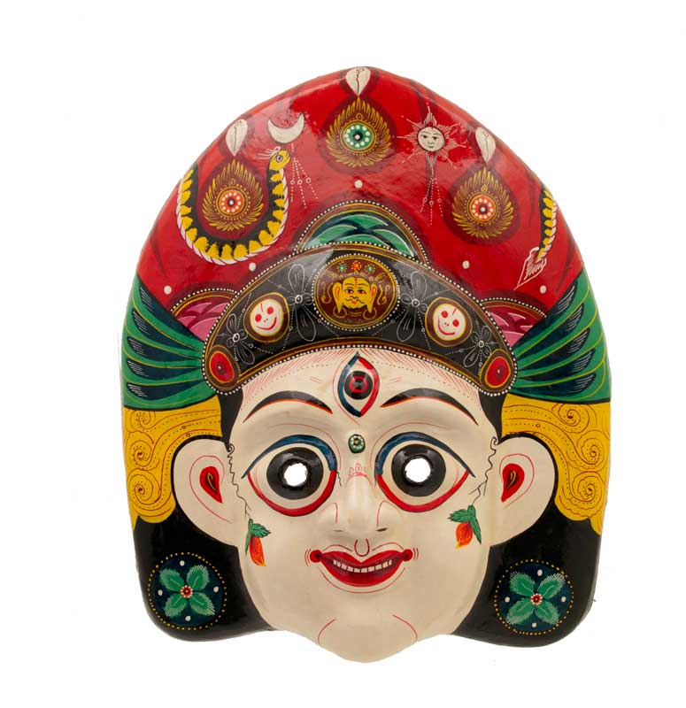 Masque Maheshwori De Danse Ethnique – Festival Indra Jatra