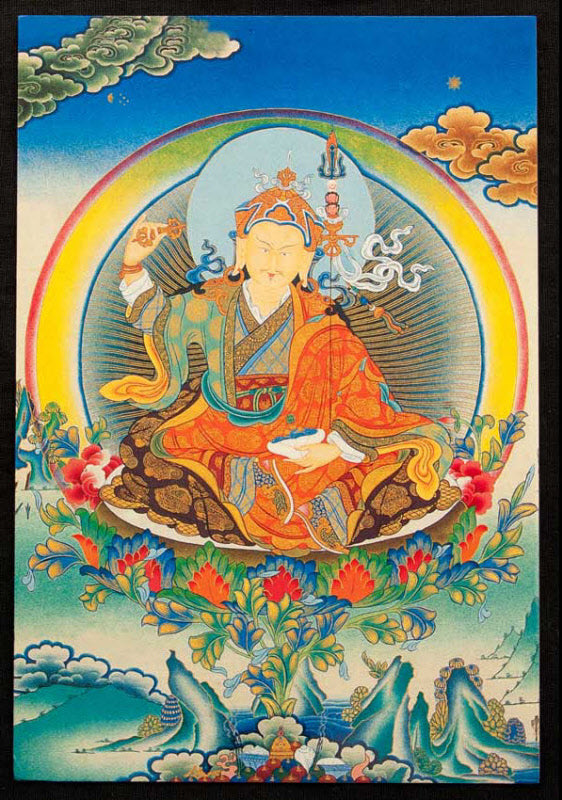 Carte Postale Padmasambhava – Guru Rinpoche Du Bouddhisme Tibétain