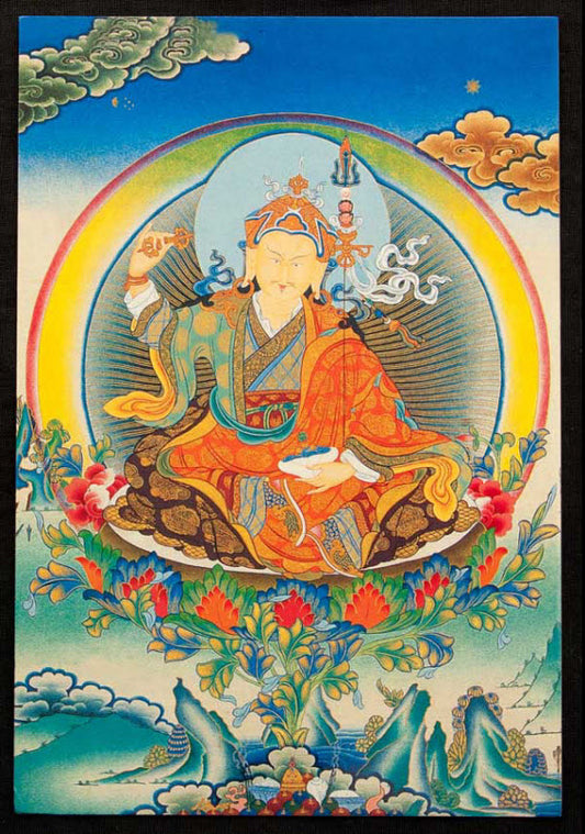Carte Postale Padmasambhava – Guru Rinpoche Du Bouddhisme Tibétain