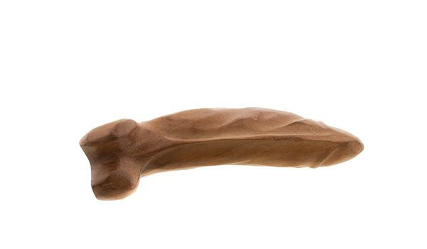 Fétiche Phallique En Bois – Sculpture Artisanale Africaine Du Cameroun