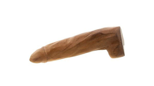 Fétiche Phallique En Bois – Sculpture Artisanale Africaine Du Cameroun