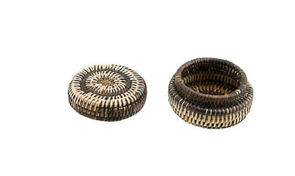 Boîte Ronde En Vannerie Nito – Artisanat Mangyan Des Philippines