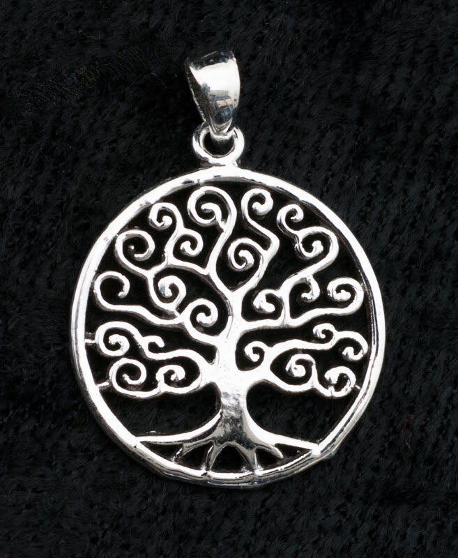 Pendentif Yggdrasil Arbre de Vie en argent 925 – Symbole nordique de sagesse et de connexion