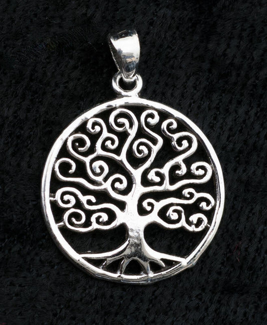 Pendentif Yggdrasil Arbre de Vie en argent 925 – Symbole nordique de sagesse et de connexion