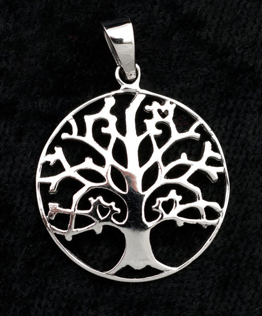 Pendentif Arbre de Vie cœur en argent 925 – Symbole d’amour et d’harmonie