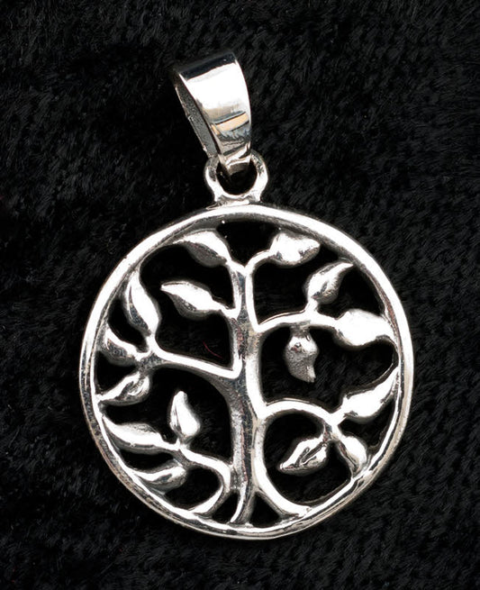 Pendentif Arbre de Vie Yggdrasil en argent 925 – Bijou nordique symbole de sagesse et d’équilibre