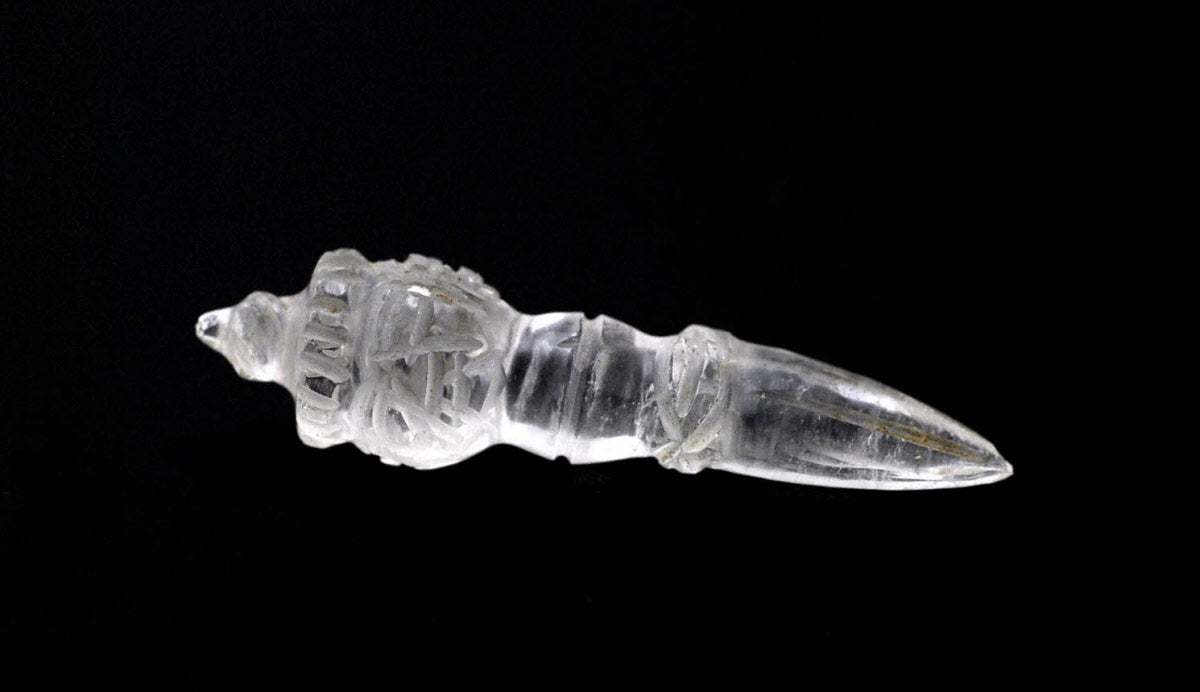 Phurba Tibétain En Cristal – Poignard Rituel Bouddhiste