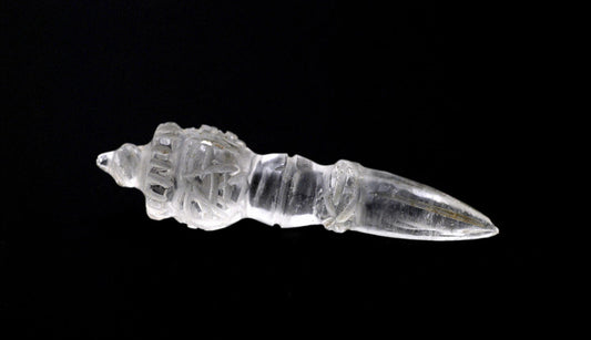 Phurba Tibétain En Cristal – Poignard Rituel Bouddhiste