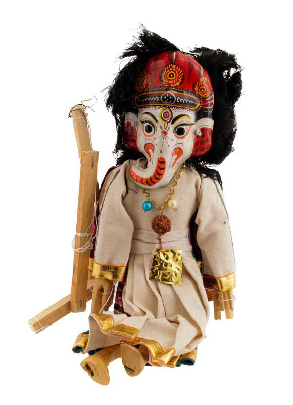 Marionnette Putali Ganesh Et Kumari – Artisanat Traditionnel Du Népal