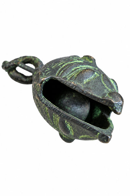 Grelot Poisson Naga en Métal – Artisanat Indien Traditionnel