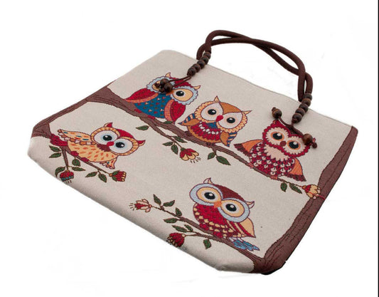 Sac À Main En Bandoulière Chouette – Gibecière Ethnique Hippie – Népal