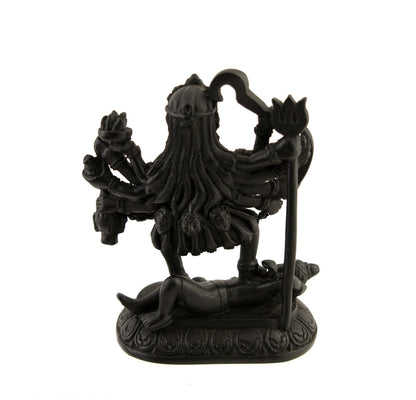 Statue Déesse Kali en Résine Noire – Divinité Hindoue du Népal