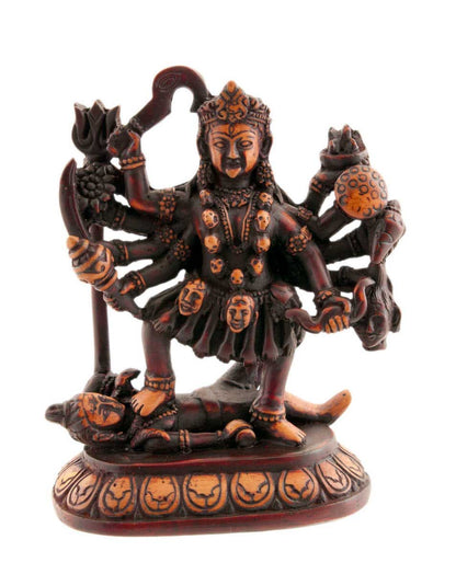 Statue Déesse Kali en Résine Bicolore – Mahakali, Divinité Hindoue du Népal