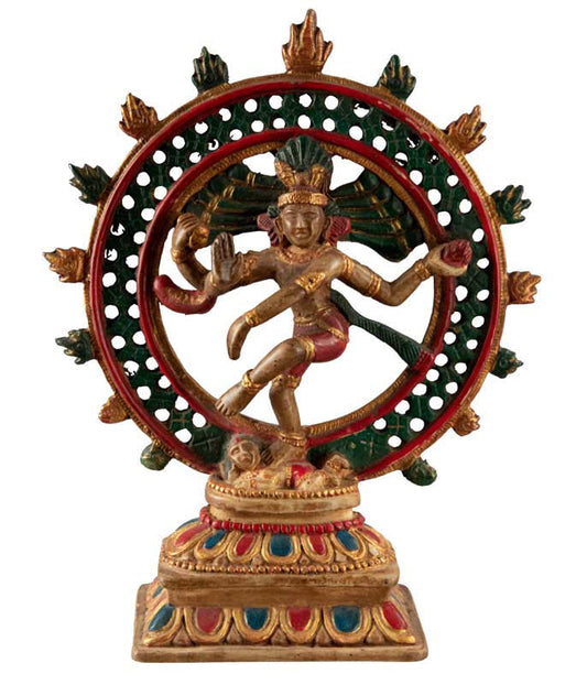 Statue Shiva Nataraja en Résine – Danse Cosmique du Népal