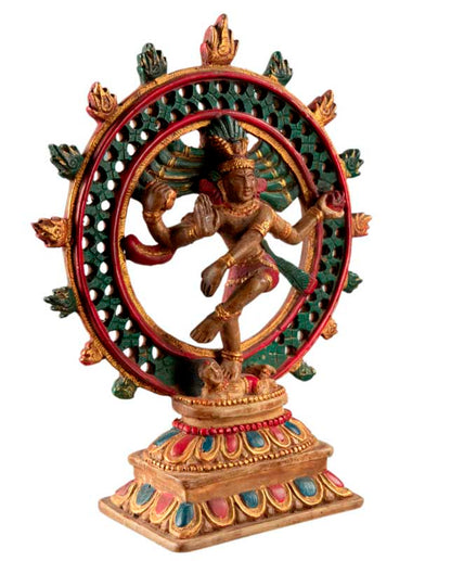 Statue Shiva Nataraja en Résine – Danse Cosmique du Népal
