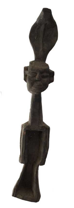 Dhodro Banam Santhal – Vièle Anthropomorphe Ancienne 73 cm