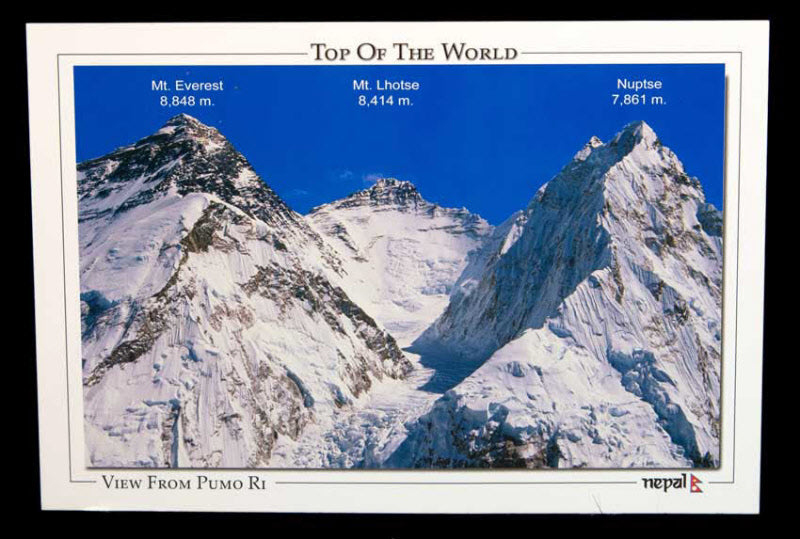 Carte Postale Pumori – Vue Sur Le Toit Du Monde, Himalaya