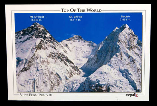 Carte Postale Pumori – Vue Sur Le Toit Du Monde, Himalaya