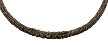 Collier Ethnique Hansuli – Ancienne Torque Tharu Du Népal